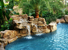 Gunite Pool Waterfalls